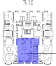 Plano de apartamento tipo B