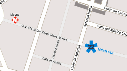 Plano de Gran Vía 22